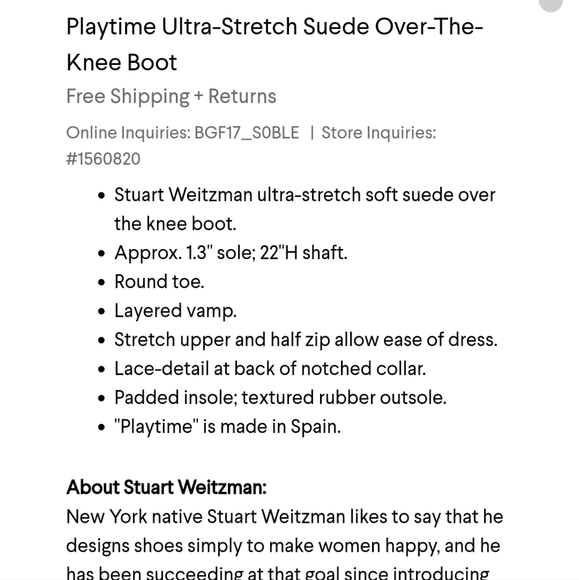 Stuart weitzman otk playtime Rare - Picture 7 of 8